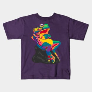 Just Chillin' Tree Frogs Kids T-Shirt